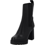 Calvin Klein Femme Platform Chelsea Boot LTH WN YW0YW01140 Bottes mi-Hautes, Noir (Triple Black), 37 EU