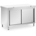 Meuble bas de cuisine Inox 140 x 70 cm 500 kg Planche à découper Caisson de cuisine