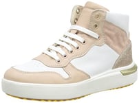 Geox Femme D Dalyla Basket, Blanc Nude, 37 EU