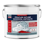 Peinture bitume, résine sol enrobé bitumeux, asphalte, goudron, macadam Procom Blanc 10 litres