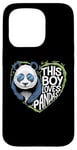 iPhone 15 Pro This Boy Loves Pandas Cute Panda Bear Valentines Day Case