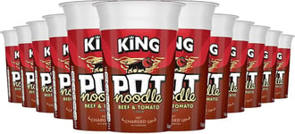 Pot Noodle Pot & Noodles Vegetarian Instant Snack King 12 x 90g