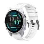 Garmin Fenix 8 AMOLED 43mm Klokkerem i silikon - Hvit