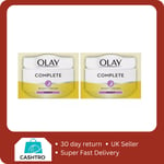 2x Olay Complete Night Cream Hydration & Skin Protection 50ml