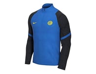 Nike Inter M NK Dry Strk DRIL Top T-Shirt à Manches Longues Homme, Blue Spark/Black/(Tour Yellow) (no Sponsor-plyr), FR : S (Taille Fabricant : S)