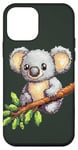 Coque pour iPhone 12 mini Arcade Retro Gaming Koala Ours Pixelé 8 bits pour enfants