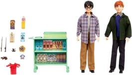 Mattel Harry Potter Coffret Poupées Harry Et Ron 30 Cm Avec Plus De 10 Accessoires À Bord Du Poudlard Express, À Collectionner, Jouet Enfant, A Partir De 6 Ans, HND79