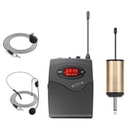  Microphone System, Microphone Set With Headset & Lavalier Lapel Mics1457