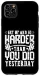 Coque pour iPhone 11 Pro Max Citation d'entraînement de motivation pour les amateurs de fitness