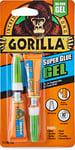 Gorilla Super Glue Gel, 3g (2 Pack) , All Purpose, Fast Setting, No Run Formula with Anti Clog Cap, Ideal for Metal, Ceramics, Leather & More