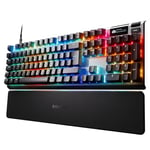 SteelSeries Apex Pro Gen 3 Gaming Keyboard - OmniPoint 3.0 HyperMagnetic Switches - Adjustable Actuation - Rapid Trigger - Game-Ready Presets - Rapid Tap/SOCD - OLED - RGB - USB-C - English QWERTY