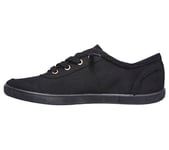 Skechers Women's Bobs B Cute Sneaker, Black Canvas/Trim, 7 UK