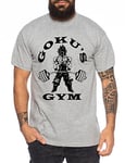 Goku Golds T-Shirt pour Homme One Goku Dragon Master Son Ball Vegeta Turtle Roshi Piece Golds DB, Farbe2:Dunkelgrau Meliert;Größe2:XXL