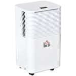 HOMCOM 12L/Day Portable Quiet Dehumidifier for Home, Electric Air De-Humidifier