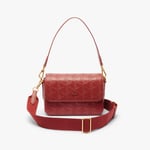 Lacoste Sac à bandoulière Maheki en cuir embossé Taille Taille unique Rouge