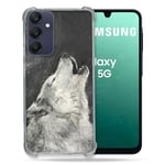 Cokitec Coque Renforcée pour Samsung Galaxy A16 5G Animal Loup Hurlement