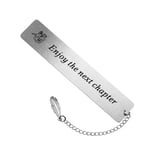 JSRQT Marque Page en Metal,Inspirant Signet Cadeau pour L'obtention du Diplôme Cadeau Maîtresse d’École Marqueurs de Page avec Boîte