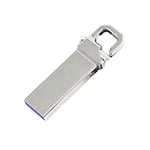 QWERBAM Mini USB3.0 32GB Expansion 2TB Flash Drives Memory Metal Drives Pen Drive U Disk PC Laptop Tiger Buckle USB Flash Stick High Speed (Capacity : 32GB, Color : Silver)