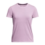 Under Armour Womenss UA Seamless Stride T-Shirt in Pink material_Synthetic - Size 14 UK