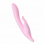 Auto Heating Rampant Rabbit Vibrator Dildo Sex Toy & Clitoral Suction Stimulator