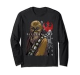 Star Wars Chewbacca Rebel Team Sketch B1 Manche Longue