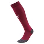 Puma - LIGA Socks - Chaussettes - Mixte - Rouge (Cordovan/Puma White) - FR: 31-34 (Taille Fabricant: 1)