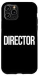 Coque pour iPhone 11 Pro Directeur créatif Filmmaker Film Crew pour hommes, femmes et enfants