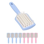 4pcs Curved Vented Hair Brush For Faster Blow Drying Scalp Massage Promote H RHS