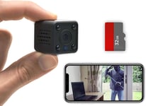 C2 Mini IP Camera Surveillance WiFi |Caméra de Surveillance sans Fil avec app | Mini cam WiFi | Caméra Son/détection de Mouvement et Vision Nocturne |1080P Full HD | New 2024 (C2 with APP/WiFi)