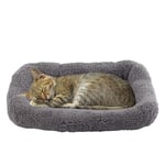 Namsan Lit, Panier pour Petit Chien et Chat/Lapin/Chiot, Lavable Coussin Doux et Confortable - 42 CM x 28 CM - Gris