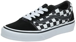 Vans Mixte enfant Ward Suede/Canvas Basket, Checker Black True White, 36 EU