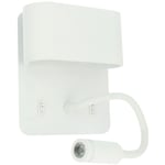 Applique led sorya hotel blanche 8W avec Liseuse Température de Couleur: Blanc chaud 2700K