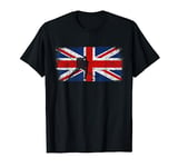 British Flag Ice Hockey Shirt Vintage Union Jack Tshirt Gift T-Shirt