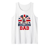 Bulldog Dad UK Flag for Dog Fathers Father's Day Tank Top