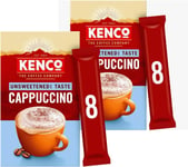 Kenco Cappuccino Unsweetened Creamy and Frothy Taste - Barista Edition 2pk (16 