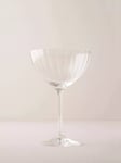 Truly Fluted Crystal Coupe Champagne Glass, Set of 4, 340ml, Clear