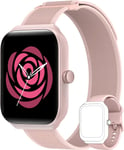 Montre Connect¿¿E Femme Avec Alexa Et Podometre, 1,95"" Smartwatch Motre Sport Avec 100 Sports,Repondre Appel Et Cardiofrequencemetre,¿¿Tanche Ip68 Natation,Compatible Avec Ios Et Android Rose