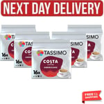 Tassimo Costa Americano Coffee Pods x16 (Pack of 5, Total 80 Drinks)