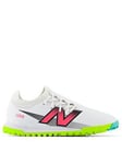 New Balance Junior Furon V7+ Dispatch Astro Turf Football Boots -white, White, Size 13