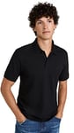 BOSS Men's Pallas Short Sleeve Polo Shirt, Black, Large