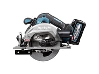 Makita Hs012gd201 - Trådløs Håndholdt Sirkelsag (40V Xgt | Børsteløs Motor | Sagblad 165 Mm | Led-Lys | Inkl. 2X 2,5 Ah Batteri, Hurtiglader, Transportkoffert) (Hs012gd201)