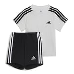 Adidas I 3S Sport Set Unisex Baby, Top:White/Black Bottom:Black/White, 92