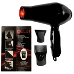 Aliza Red Turbo Afro Hair Dryer with Afro Comb Pik Attachment 1800-2000W