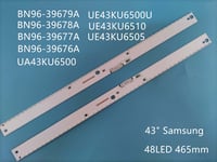 Bande rétroéclairage LED tv pour Samsung, 2 pièces, pour modèles UN43KU7500 39677A 39678A 39679A 39679A 1 set Nipseyteko