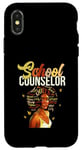 Coque pour iPhone X/XS Black History Afro Melanin Pride : conseillère scolaire amusante