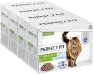 Perfect Fit Senior 7+ - Wet Cat Food - Pouches Mixed Selection - 48 x 85 g