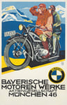 MOTO BMW 1946 Rubj-POSTER HQ 50x75cm d'une AFFICHE VINTAGE