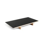 HAY CPH30 2.0 Extendable Leaf till matbord 50x80 cm Black linoleum-lacquered oak