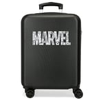 Power Marvel Valise de Cabine Noire 38 x 55 x 20 cm Rigide ABS Fermeture à Combinaison latérale 34 L 2 kg 4 Roues Doubles Bagage à Main