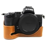 Nikon Z50 durable leather case - Brown